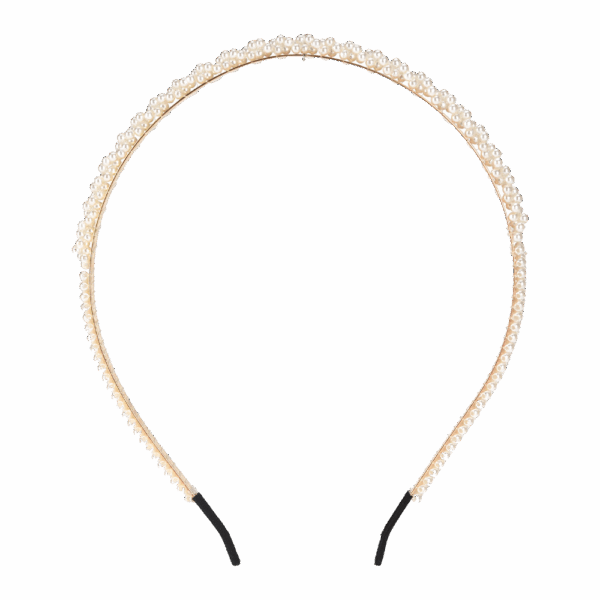 Hårbøjle med perler - Billede 3