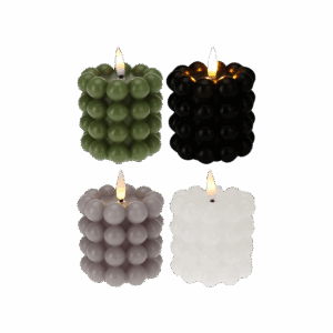 LED stearinlys Ø. 7,5 cm