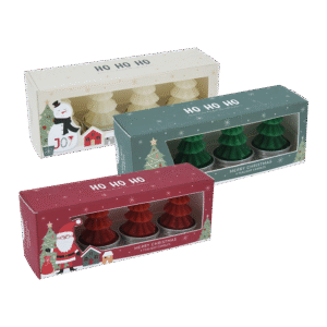 Juletræ fyrfadslys 4-pak