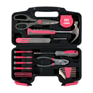 Værktøjssæt 39 dele i pink